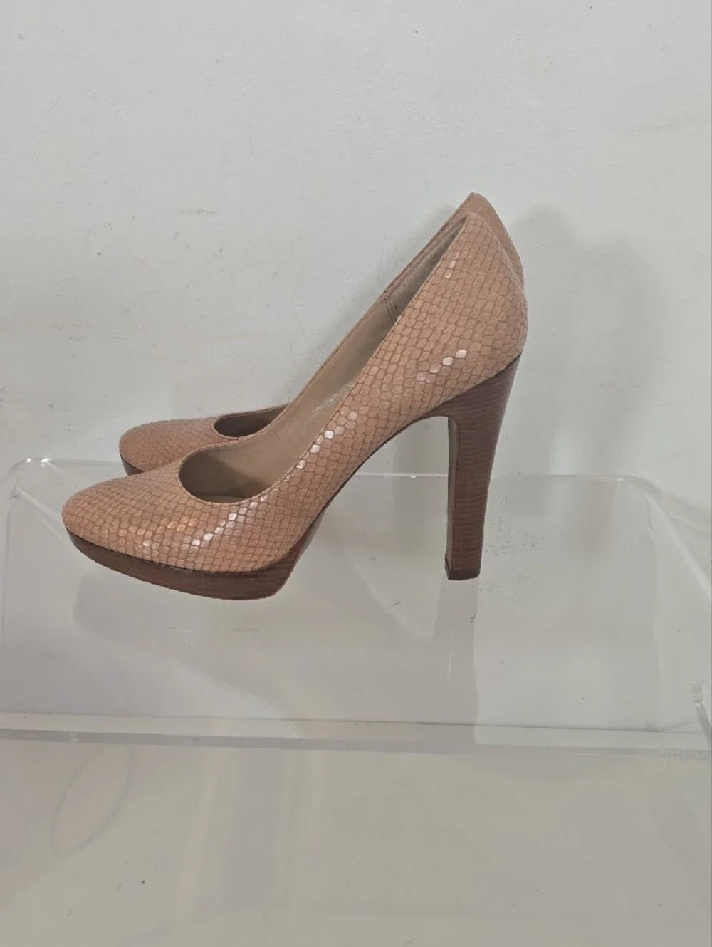 Michael Kors Nude Pink Textured Heels
